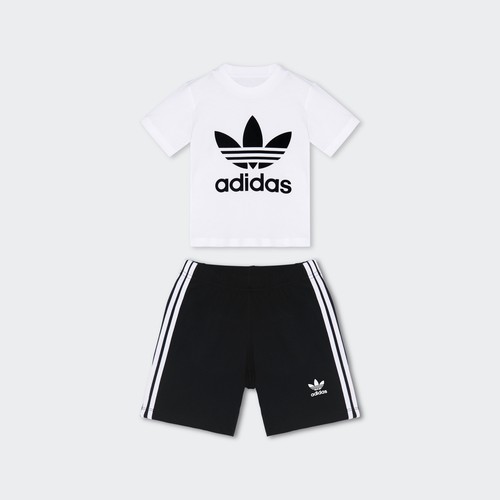 阿迪达斯正品婴童休闲运动套装