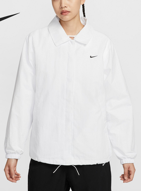 Nike/耐克正品2024新款女士翻领梭织运动休闲外套FV7561-100