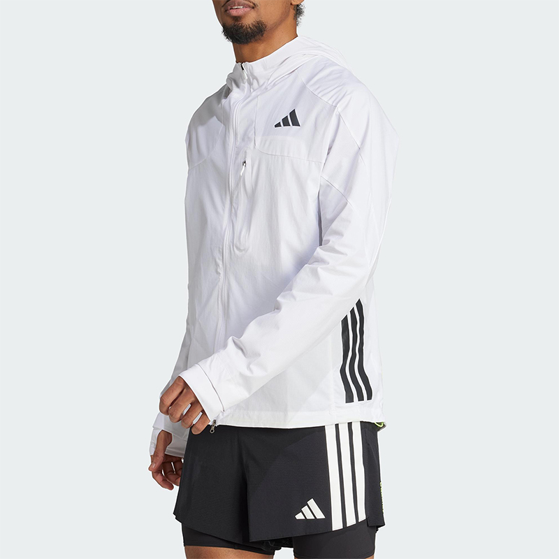 Adidas/阿迪达斯正品2025男士连帽训练跑步休闲运动外套JF3471