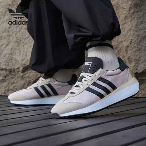 Adidas/阿迪达斯官方正品COUNTRY XLG W男女经典复古跑步鞋IF9283