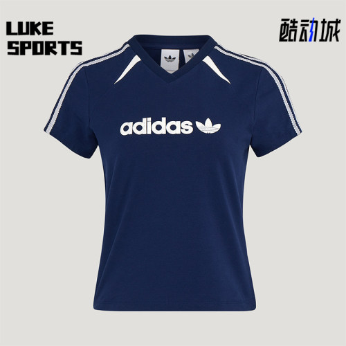 Adidas/阿迪达斯正品三叶草BLKTWT-SHIRT新款女经典短袖T恤KU4762