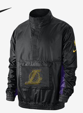 Nike/耐克正品湖人队 男子运动休闲开襟夹克宽松外套 CJ7115
