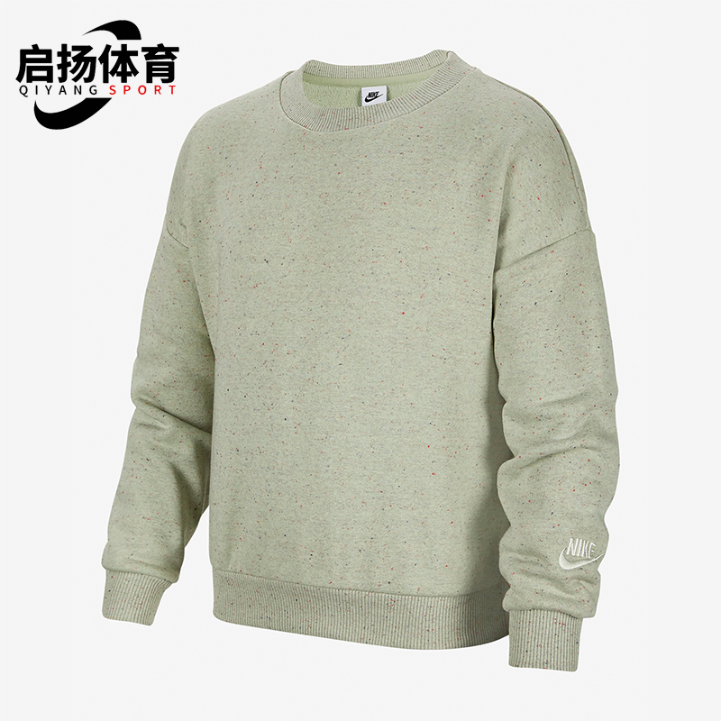 Nike/耐克正品2025大童针织LOGO印花运动圆领休闲卫衣FN7274-343