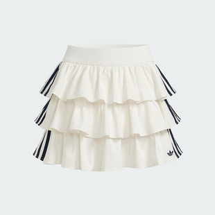 Adidas/阿迪达斯正品三叶草女士层次感时尚透气休闲短裙KE6654