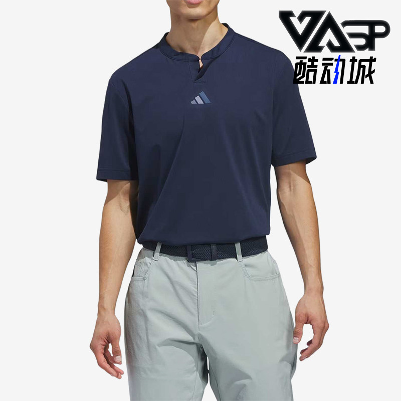 Adidas/阿迪达斯正品男士透气运动休闲套头高尔夫球服JY5427