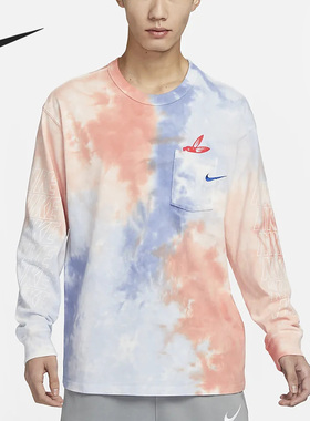 Nike/耐克正品春季新款男子宽松透气圆领长袖T恤FD8432-466