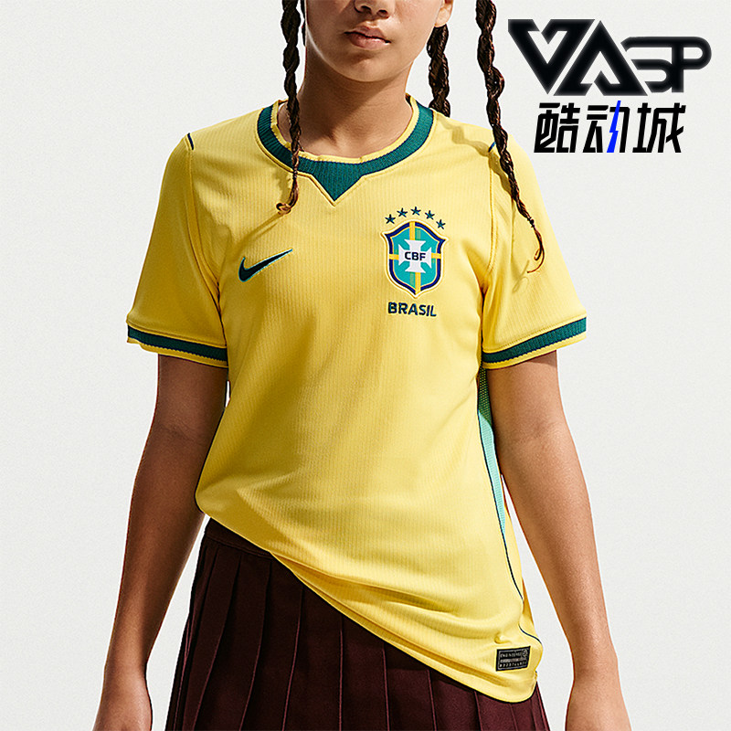 Nike/耐克正品Stadium新款儿童经典黄绿色时尚足球衣IO2231-724