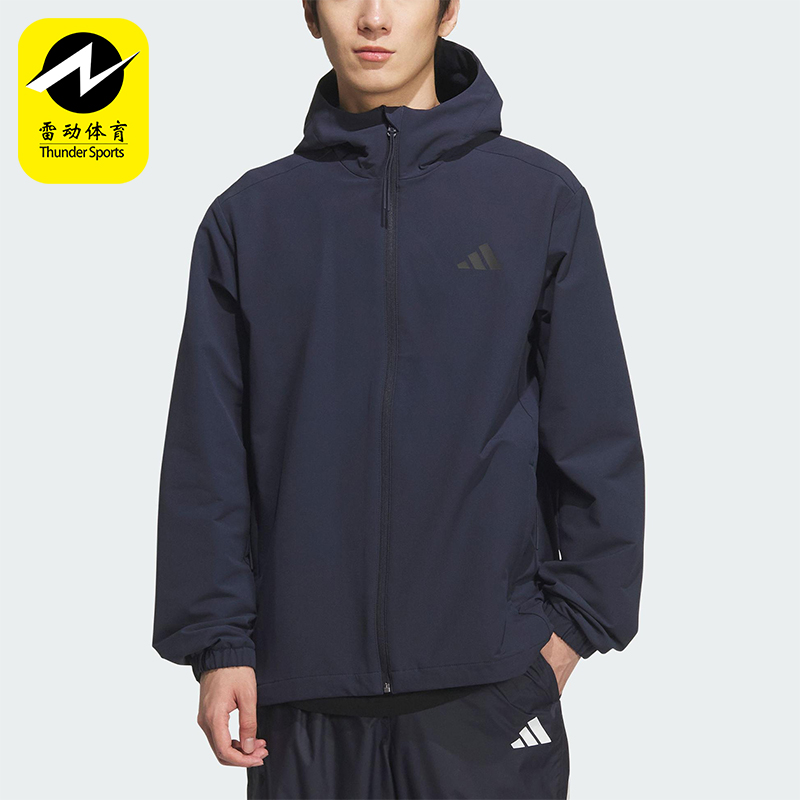 Adidas/阿迪达斯正品V SFT SHELL JK男女休闲运动宽松外套KF5223 - 实物图