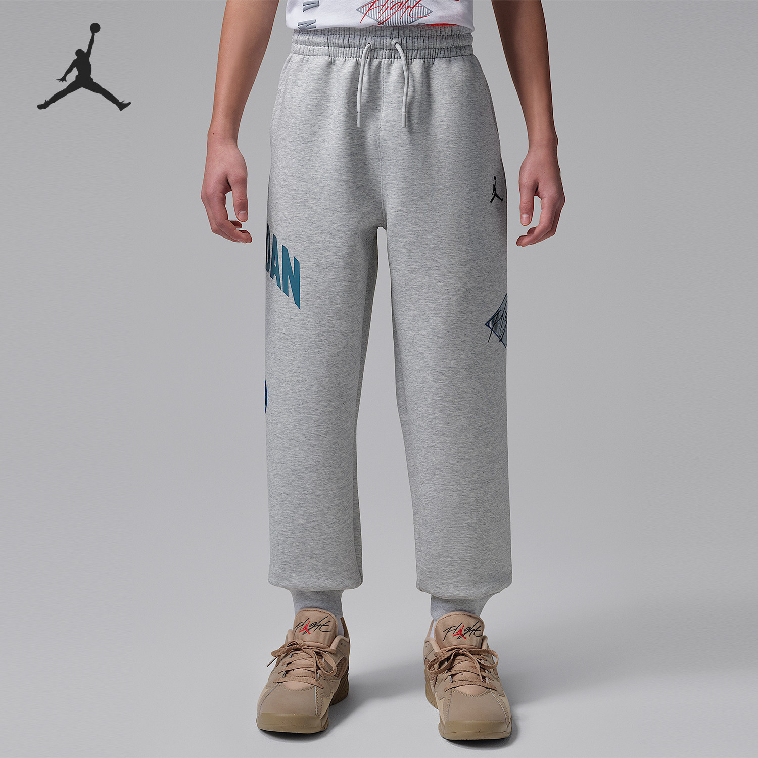 Nike/耐克正品JORDAN大童耐穿针织束脚印花运动长裤IU5389-019,童装/婴儿装/亲子装,裤子,淘宝优惠券,粉丝福利购,淘宝优惠卷