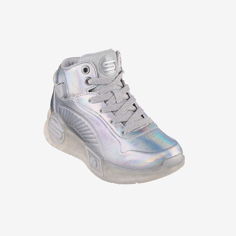 斯凯奇大童高帮声控冰灯鞋