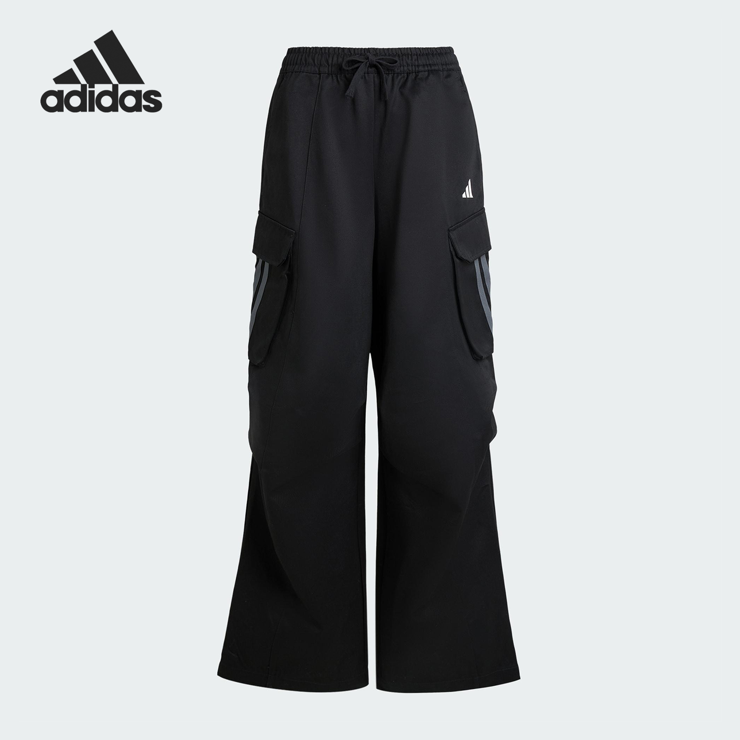 Adidas/阿迪达斯官方正品2025夏季款女士宽松休闲运动长裤KF2746