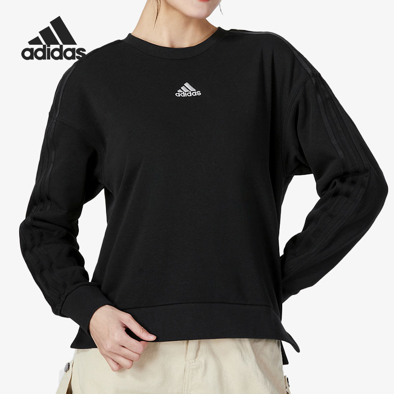 阿迪达斯女士训练针织运动卫衣