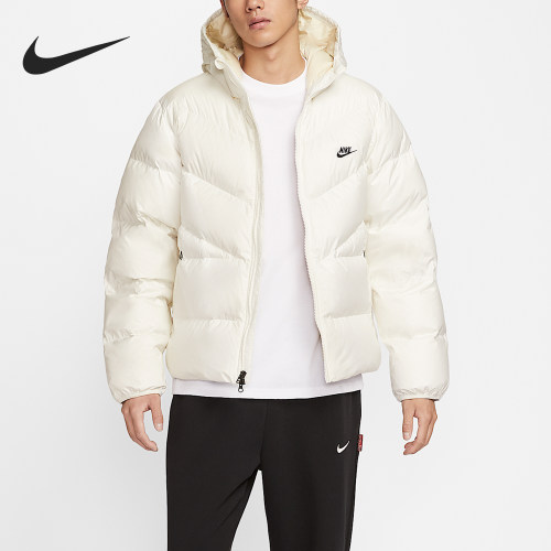 Nike/耐克正品2025男士蓬松运动休闲简约保暖羽绒服HQ7791-133