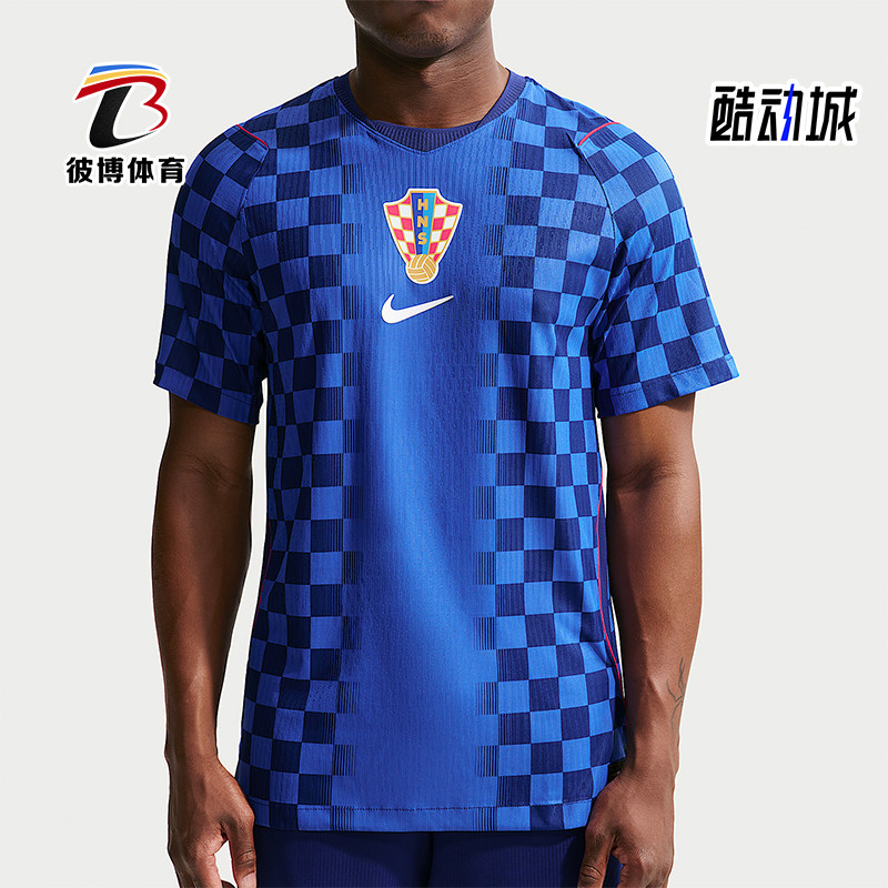 Nike/耐克正品克罗地亚客场球员版男士训练运动透气T恤IO8642-455