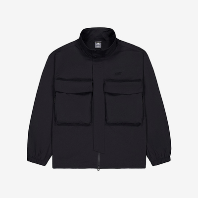 New Balance/NB正品2025新款男子梭织立领夹克外套NAE35011-BK