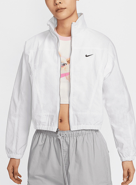 Nike/耐克正品Oversize女士高腰宽松简约运动外套HJ1000-100