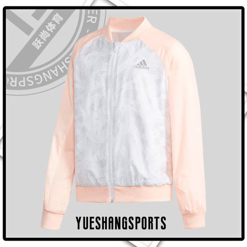 Adidas/阿迪达斯正品 新款女大童运动休闲连帽外套夹克DM7079