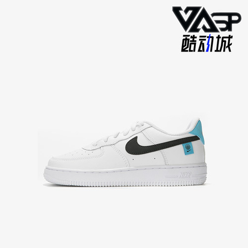 Nike/耐克正品FORCE1WPS新款儿童白蓝色休闲板鞋CN8539-100