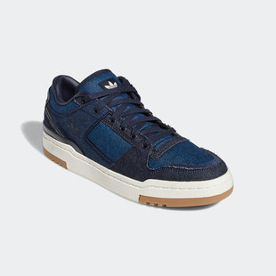 阿迪达斯官方正品 男女板鞋 三叶草FORUM LOW GW4354 LUXE Adidas