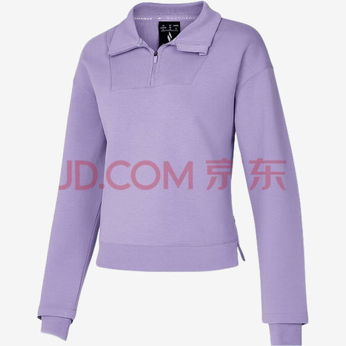 Skechers斯凯奇正品舒适运动系列女半拉链卫衣P125W023-049Y