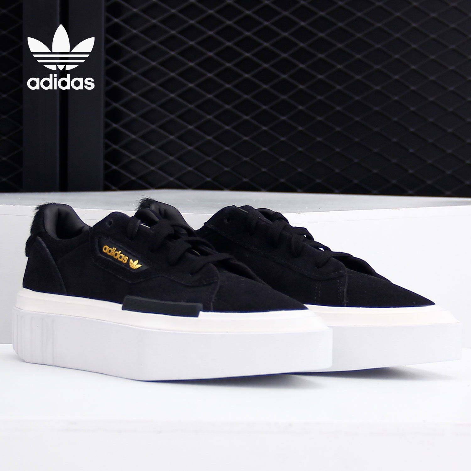 Adidas/阿迪达斯正品三叶草HYPERSLEEK W 女子厚底经典板鞋EE7037,运动鞋new,板鞋,淘宝优惠券,粉丝福利购,淘宝优惠卷