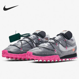 Nike/耐克正品WAFFLE RACER OW 女子休闲钉子鞋跑步鞋 CD8180-001