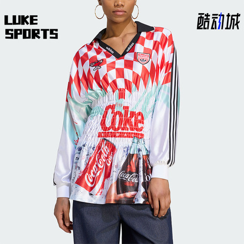 Adidas/阿迪达斯正品三叶草女士印花时尚运动长袖T恤KY7547