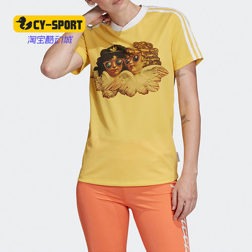 阿迪达斯女正运动短袖恤运