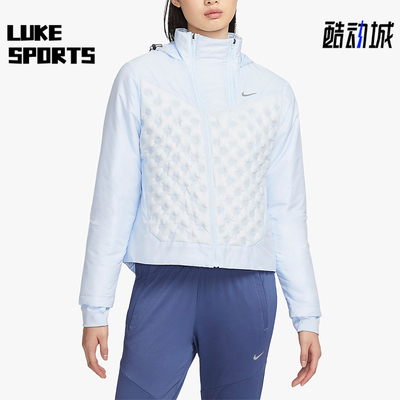 Nike/耐克正品新款女士轻薄款运动经典健身连帽羽绒服FB7604-423