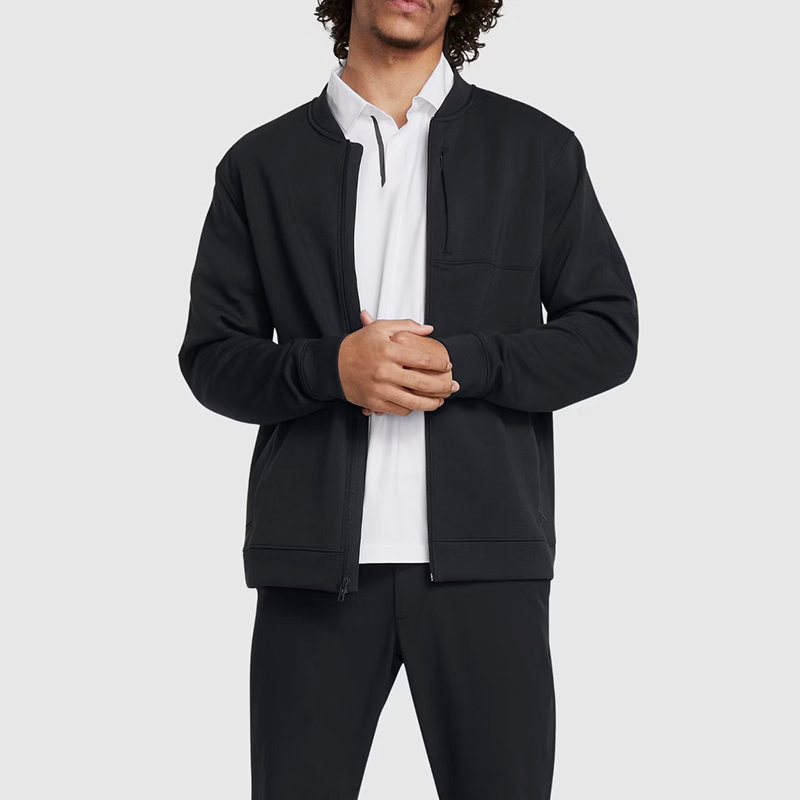 UA/安德玛正品Tour Tips男士高尔夫运动飞行员夹克1383148-001