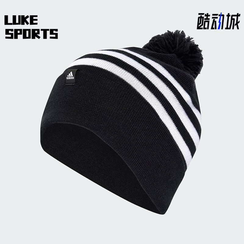 阿迪达斯男女保暖运动针织帽
