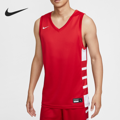 Nike/耐克正品Dri-FIT男士拼接投篮无袖比赛背心IM9813-694