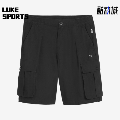 Puma/彪马正品MMQ CARGO SHORTS男复古经典工装运动短裤632311-01