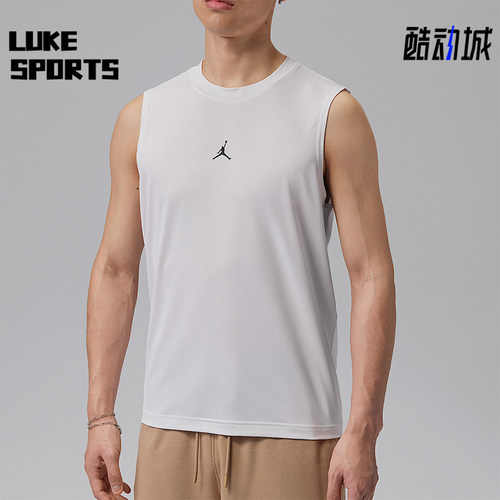 Nike/耐克正品JORDAN男士舒爽透气简约经典日常背心T恤IF0890-100