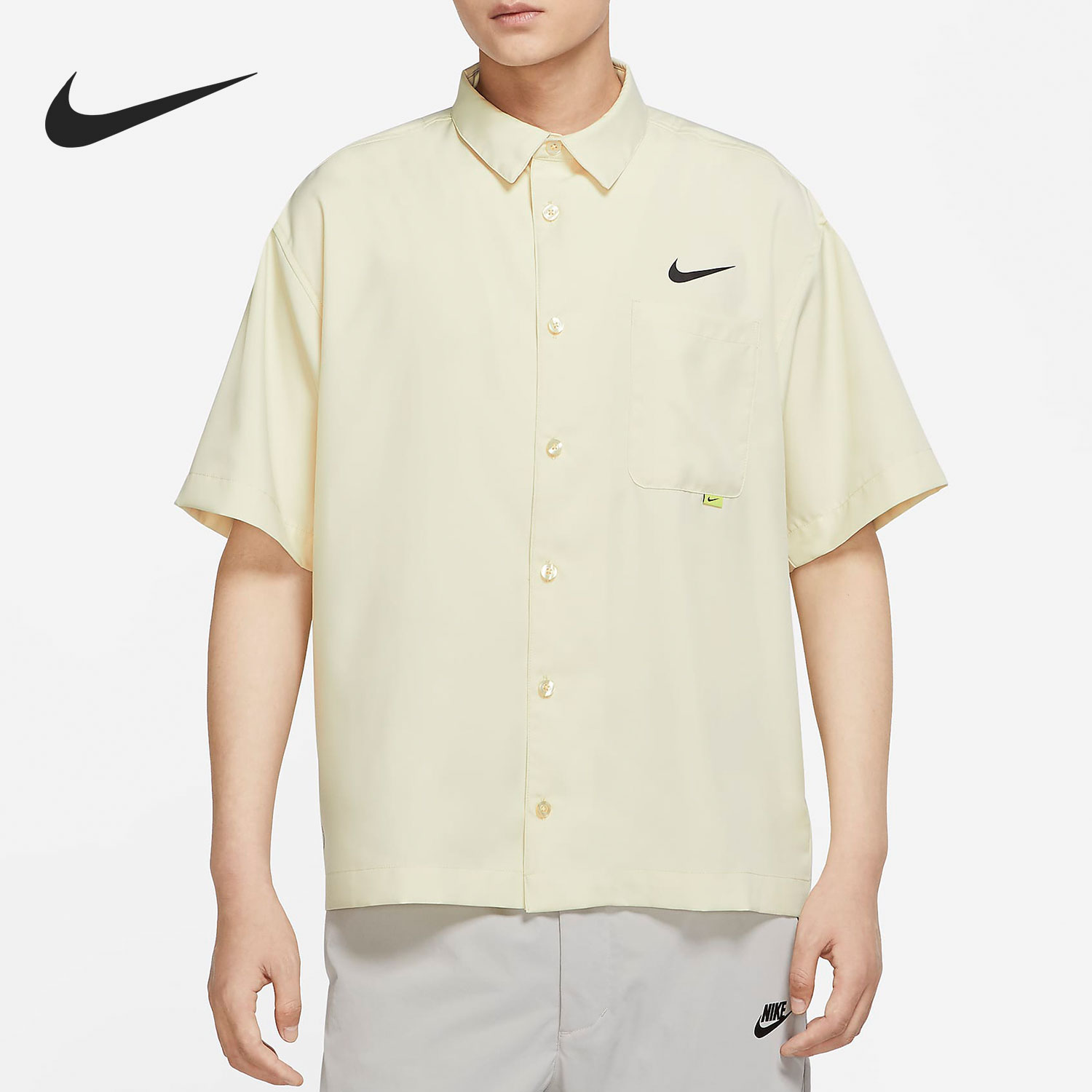 Nike/耐克正品男子舒适透气翻领休闲运动短袖T恤 DX6308-244