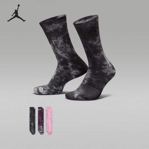 Nike/耐克正品JORDAN男女时尚支撑经典运动袜三双装IF3527-900