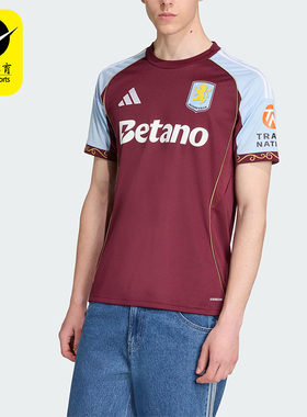 Adidas/阿迪达斯正品AVFC H JSY男士训练足球运动拼接短袖JN8061