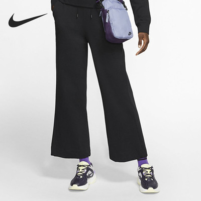Nike/耐克正品女子宽松运动休闲针织时尚透气直筒长裤 CJ3743