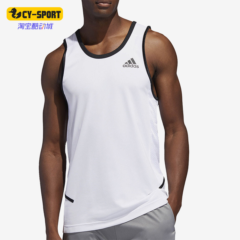 Adidas/阿迪达斯正品夏新款男子运动休闲舒适训练跑步背心 DU1667