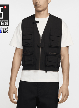 Nike/耐克正品男士舒适耐用经典运动休闲多口袋背心FN3214-010