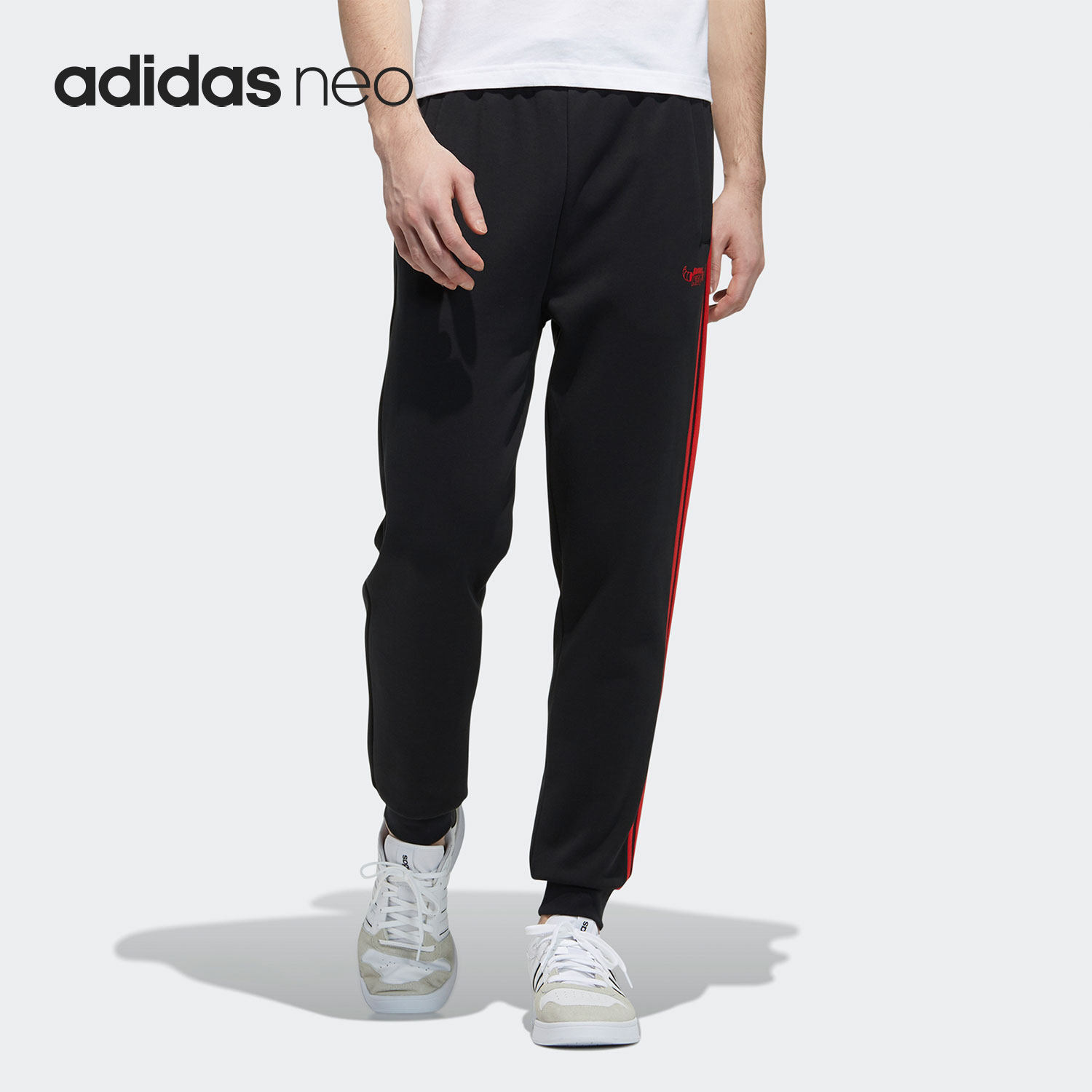 Adidas/阿迪达斯正品 NEO新款男子时尚针织休闲运动长裤 GL8080