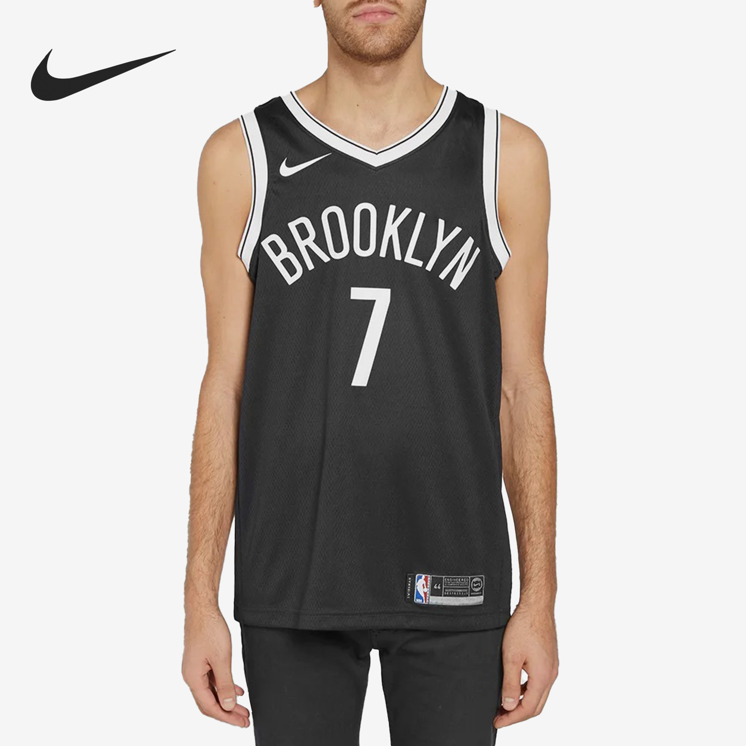 Nike/耐克正品林篮网队欧文男子篮球运动无袖球衣864459-013