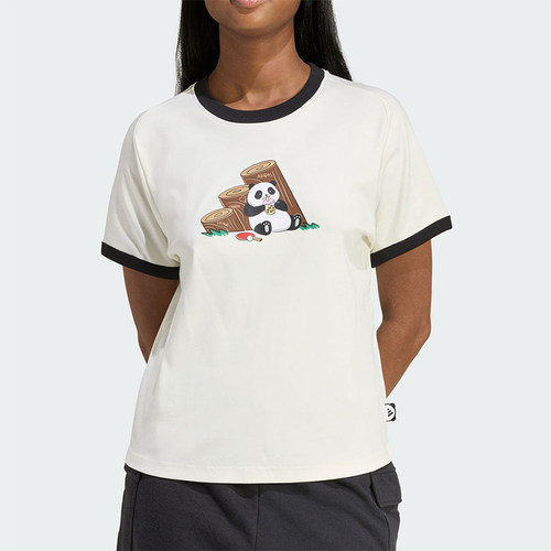 Adidas/阿迪达斯正品2026年新款女士轻盈透气运动短袖T恤KB7214