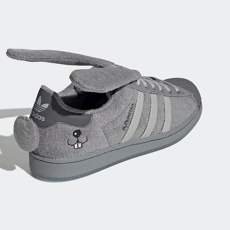Adidas/阿迪达斯正品Superstar MS联名灰兔子男女同款板鞋 GZ6989