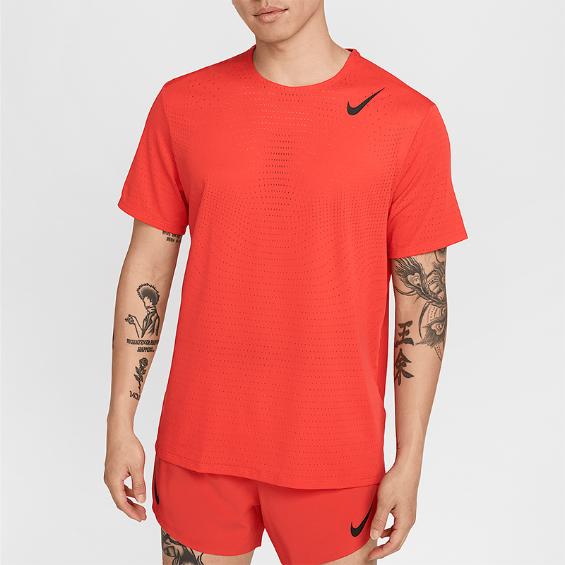 Nike/耐克正品Dri-FIT ADV男士跑步透气针织短袖HJ3378-696