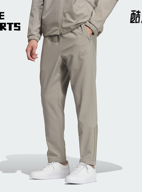 Adidas/阿迪达斯正品2025冬季款男士日常松紧腰修身长裤KQ8527