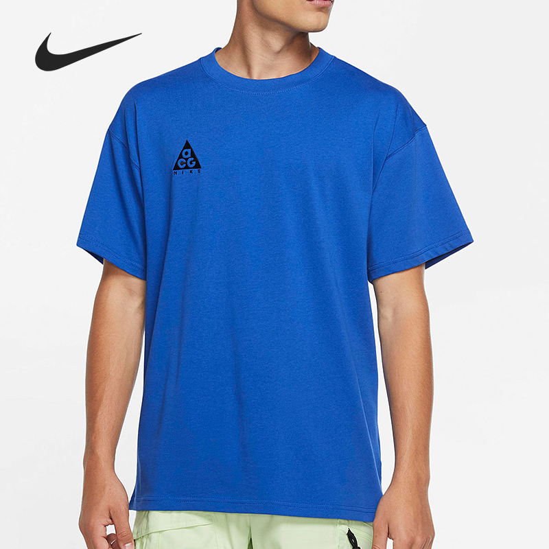 Nike/耐克正品休闲男子时尚潮流运动圆领短袖T恤 BQ7343-480