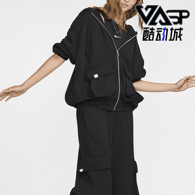 耐克女士全长拉链连帽外套