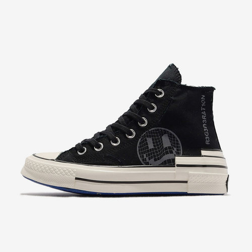 Converse匡威1970s 经典潮流帆布鞋男女同款黑灰A02407C