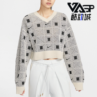 V领针织毛衣FV7802 Nike Osaka女士短款 Naomi 110 耐克正品